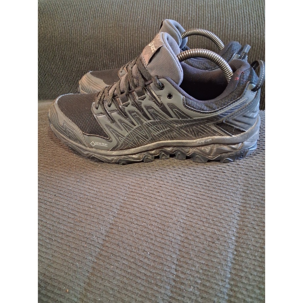 Asics Gel-Trabuco 7 Shoes Women Size 10 Trail Sneakers‎ Triple Black Gore-Tex